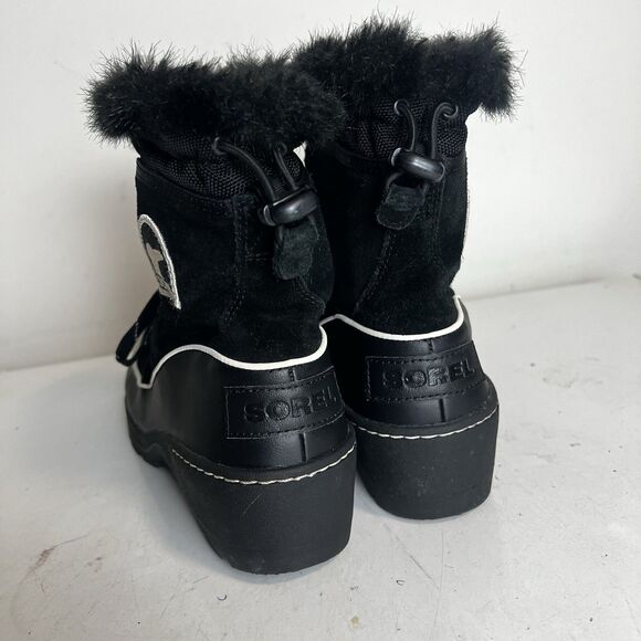 Sorel Women's BootieTivoli III Boot Size 9 Waterproof LaceUp Black Suede Winter - Picture 3 of 10